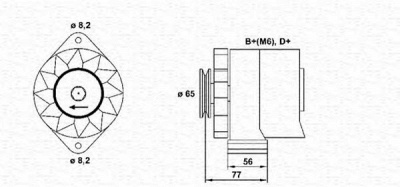 MAGNETI MARELLI 943356697010 -  Генератор